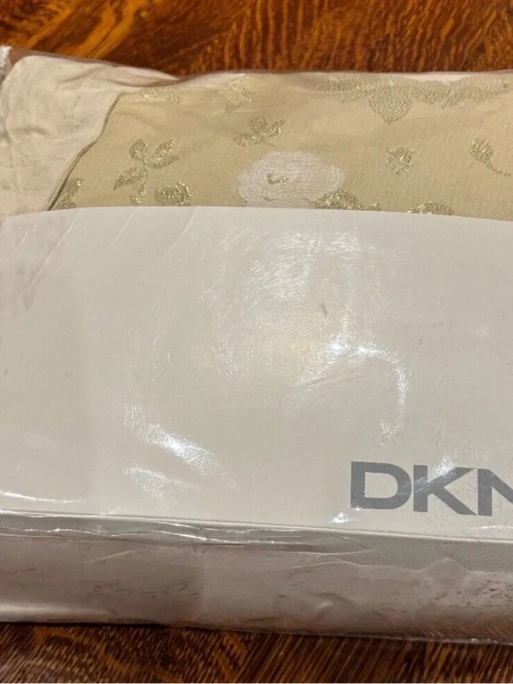 New DONNA KARAN DKNY Designer Precious Metals Full/QUEEN Bed Blanket DUVET COVER